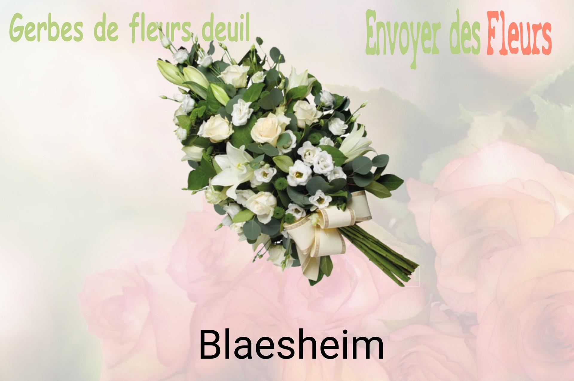 Gerbe de fleurs de deuil livrée à Blaesheim